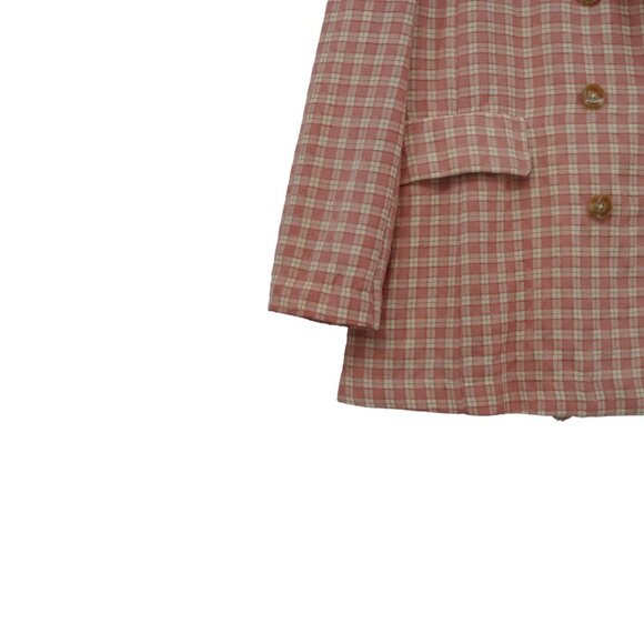 NWT Free People Pink & White Oversized Coat Size S - Picture 3 of 12